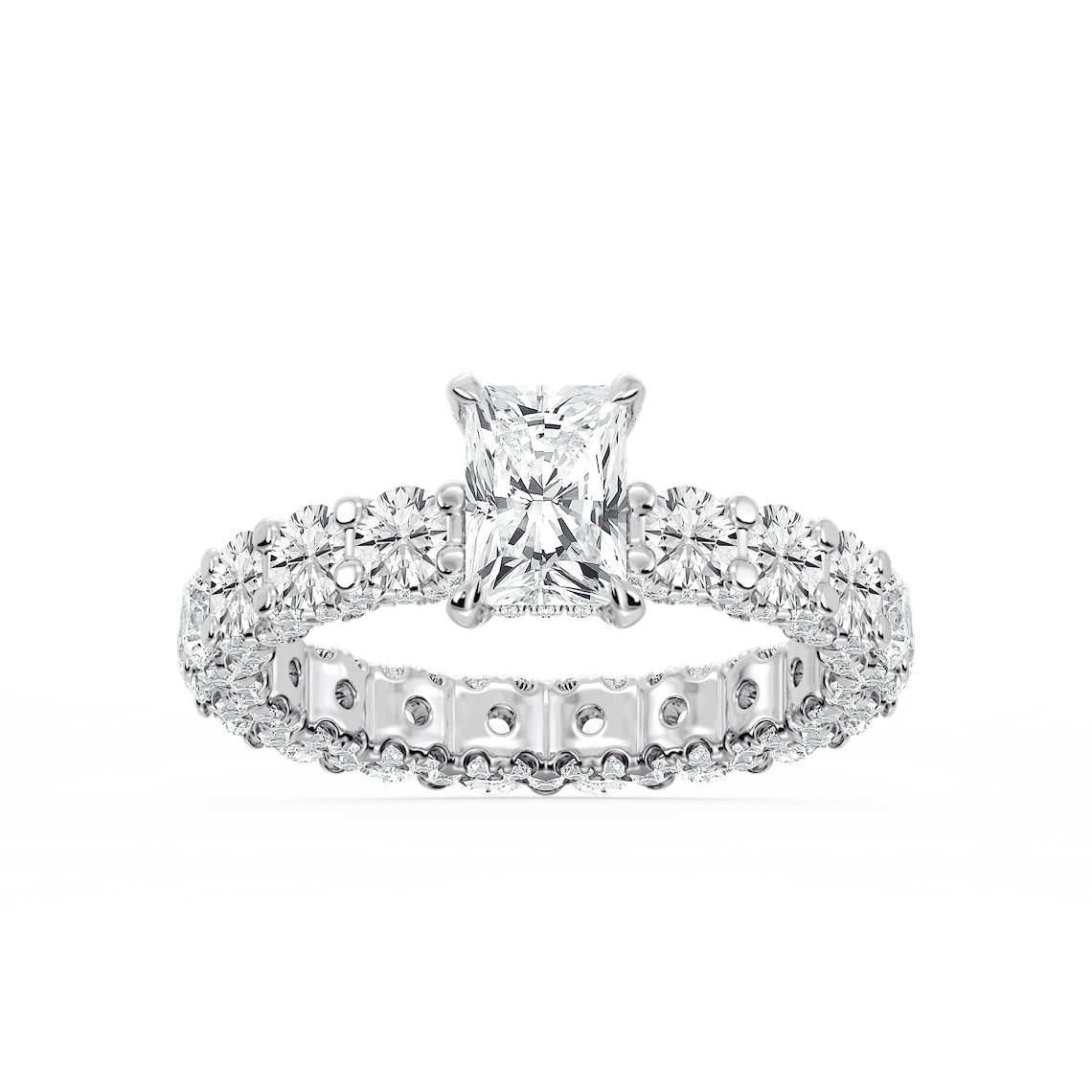 Hidden Halo Engagement Ring