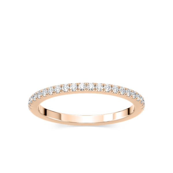 Diamond accented wedding band in recycled 14K white gold | Diamond accented wedding band in recycled 14K white gold