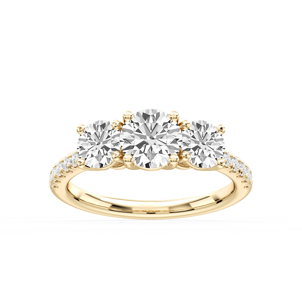 Three Stone Engagement Ring