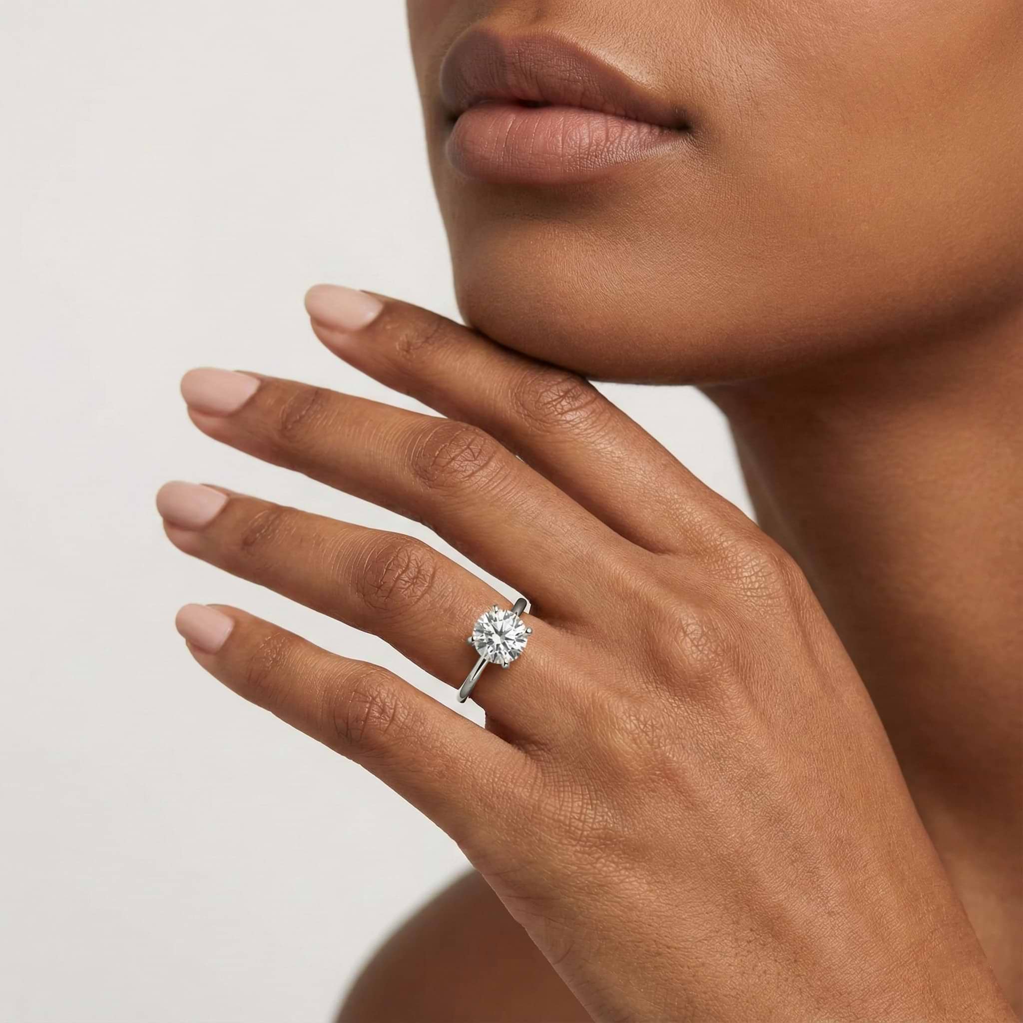 Maggie Lab Grown Diamond Claw Prong Solitaire Engagement Ring