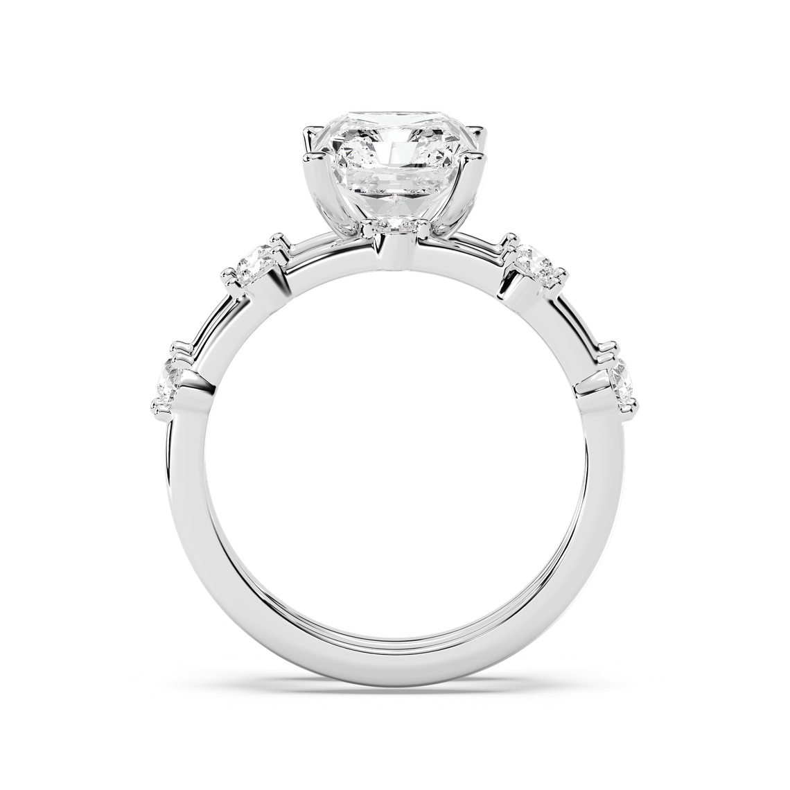 Mila Radiant Cut Wedding Set