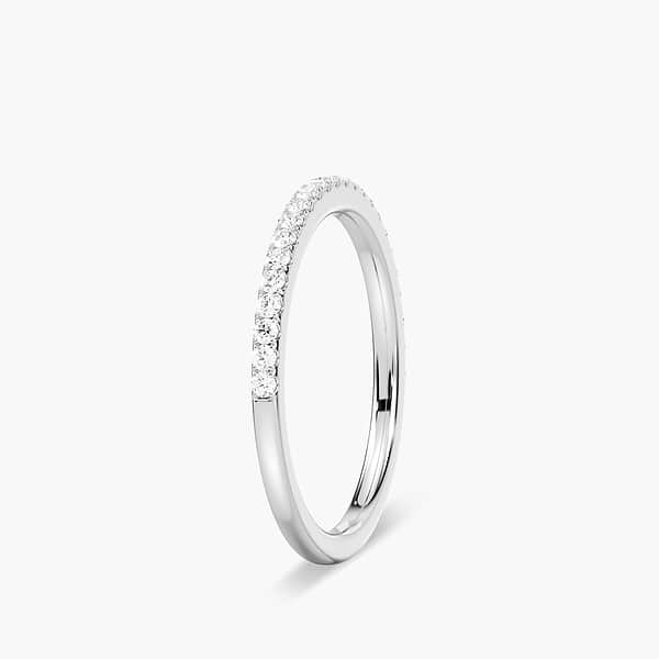 Vintage Style Diamond Accented Wedding Band with lab grown diamonds shown in 14k Yellow Gold | Vintage Style Diamond Accented Wedding Band lab grown diamonds 14k Yellow Gold