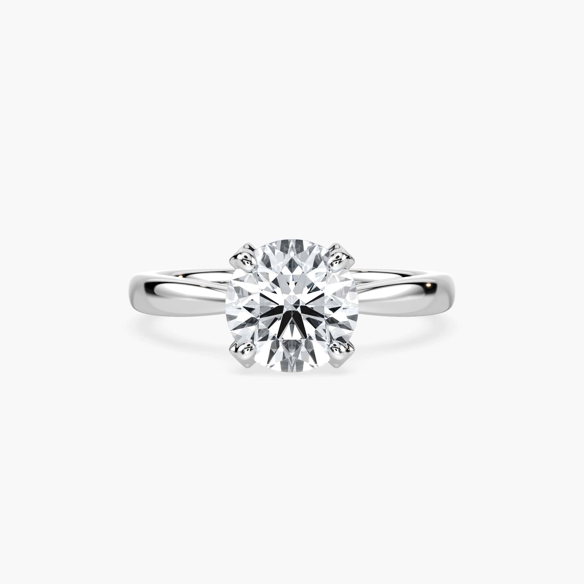 Gwenyth Lab Grown Diamond Four Prong Side Stone Engagement Ring