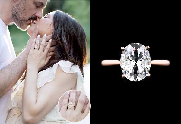 Jenna Dewan Steve Kazee Engaged with Maverick Two Tone Engagement Ring