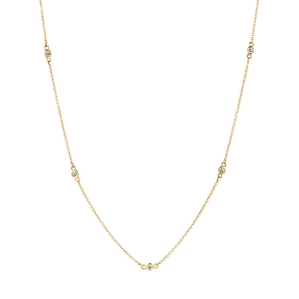 Diamonds by the Yard set with Lab-Grown Diamonds in 14K yellow gold.