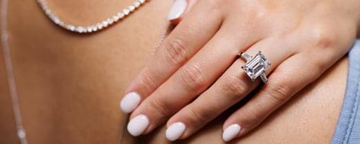 Emerald Shaped Lab-Grown Diamond