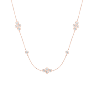 1 ⅝ ctw Round Lab Grown Diamond Station Necklace - 18 Inches