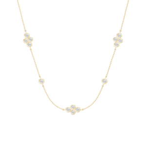1 ⅝ ctw Round Lab Grown Diamond Station Necklace - 18 Inches