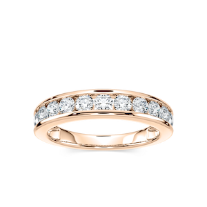 Jace Round Lab Grown Diamond Channel Set Anniversary Band