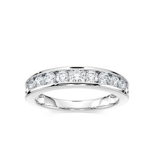 Jace Round Lab Grown Diamond Channel Set Anniversary Band