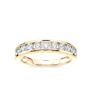 Jace Round Lab Grown Diamond Channel Set Anniversary Band