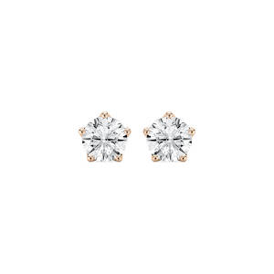 2 ctw Round Lab Grown Diamond 5-Prong Stud Earrings