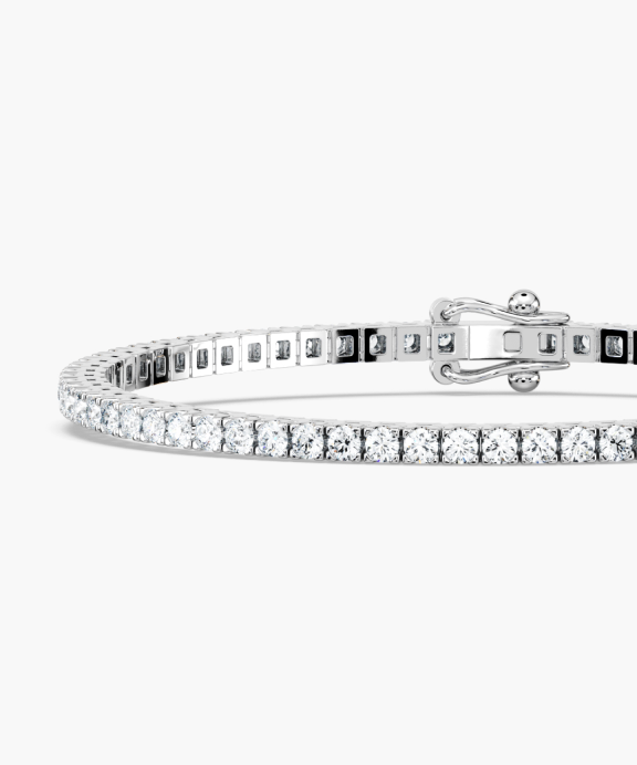 3.0ctw Lab Grown Diamond Tennis Bracelet - 14K White Gold