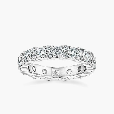 Solana 2 ctw Round Lab Grown Diamond Shared Prong Eternity Band