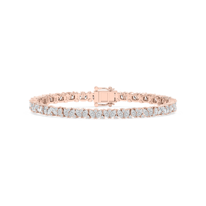 5 ¾ ctw Marquise and Round Lab Grown Diamond Alternating Link Tennis Bracelet - 7 Inches