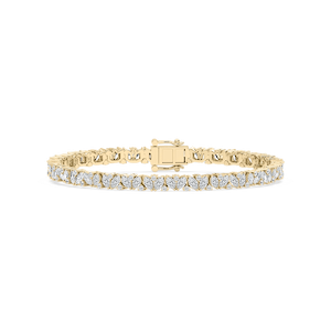 5 ¾ ctw Marquise and Round Lab Grown Diamond Alternating Link Tennis Bracelet - 7 Inches