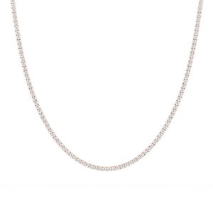 5 ²⁄₅ ctw Round Lab Grown Diamond Classic Box Tennis Necklace – 14 1/2 inches