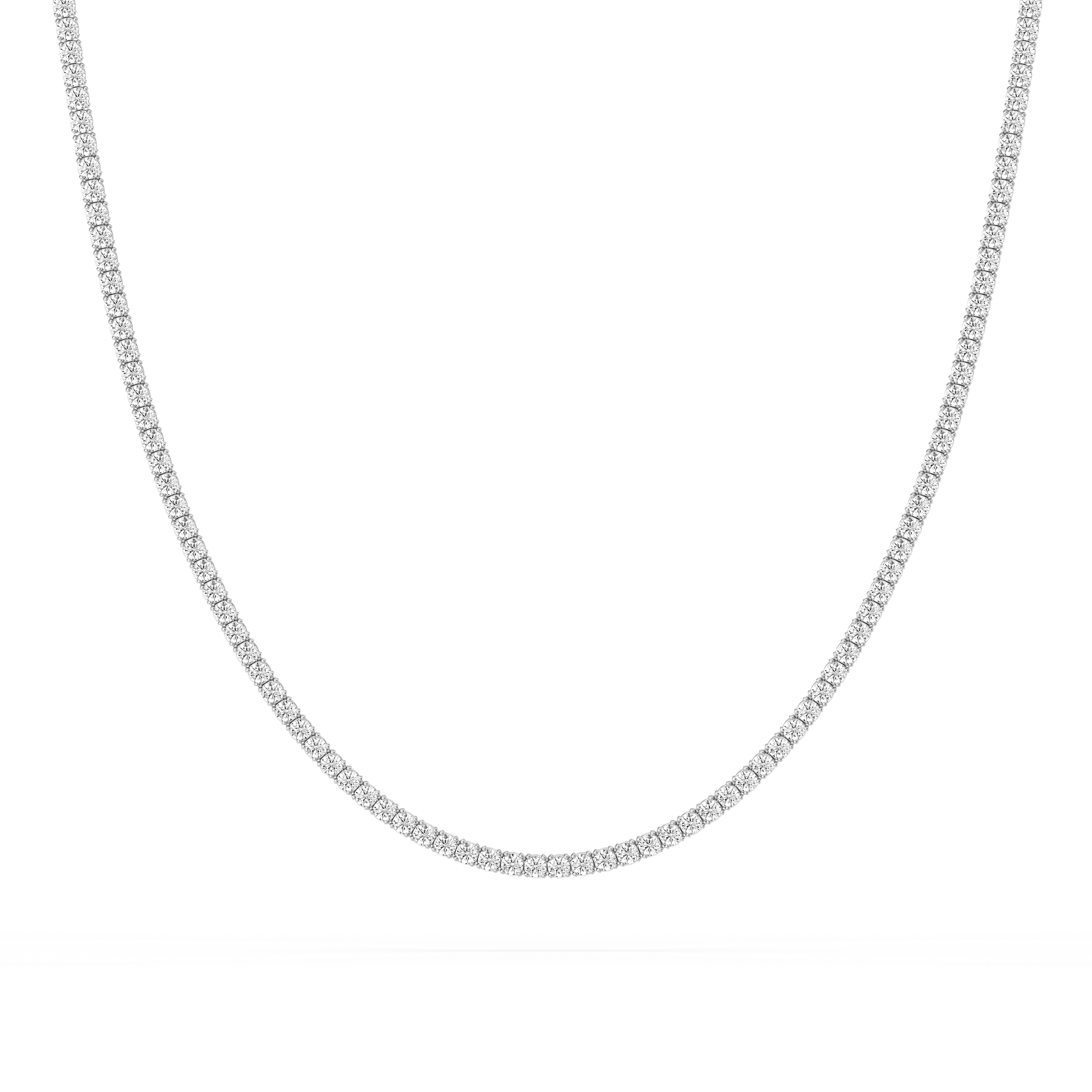 5 ²⁄₅ ctw Round Lab Grown Diamond Classic Box Tennis Necklace – 14 1/2 inches