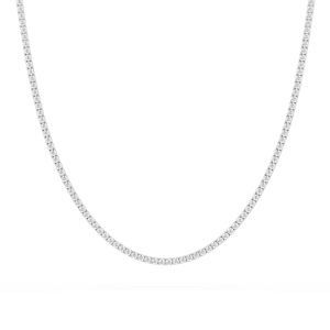 5 ²⁄₅ ctw Round Lab Grown Diamond Classic Box Tennis Necklace – 14 1/2 inches