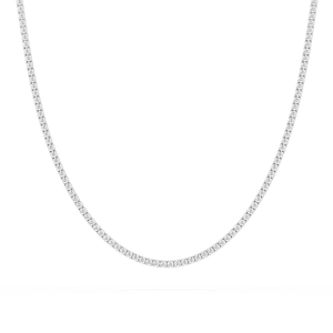 5 ²⁄₅ ctw Round Lab Grown Diamond Classic Box Tennis Necklace – 14 1/2 inches