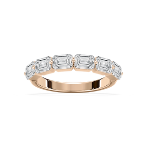 Liliana 1 ⅞ ctw Emerald Lab Grown Diamond East West Shared Prong Anniversary Band