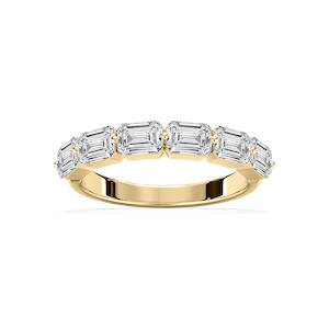 Liliana 1 ⅞ ctw Emerald Lab Grown Diamond East West Shared Prong Anniversary Band