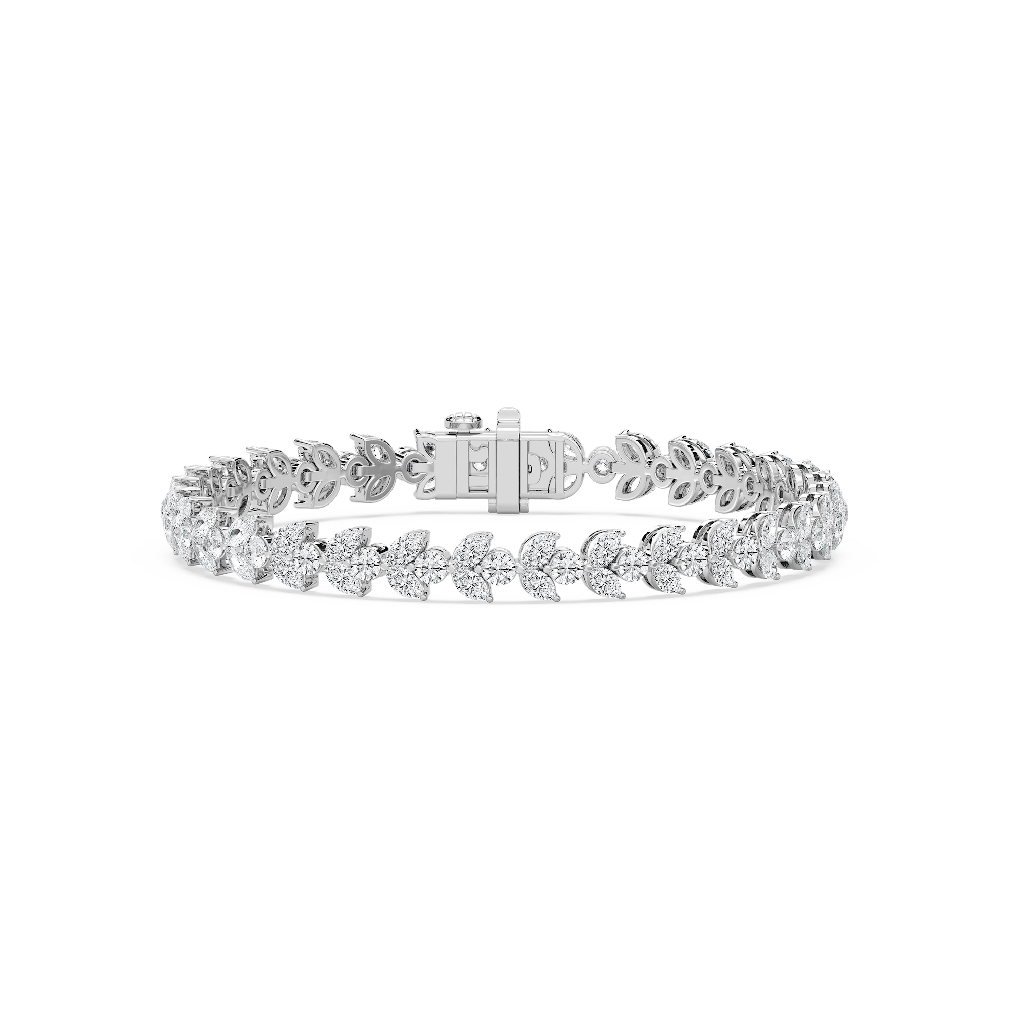 8 ⅓ ctw Marquise and Round Lab Grown Diamond Duo Tennis Bracelet - 7 Inches