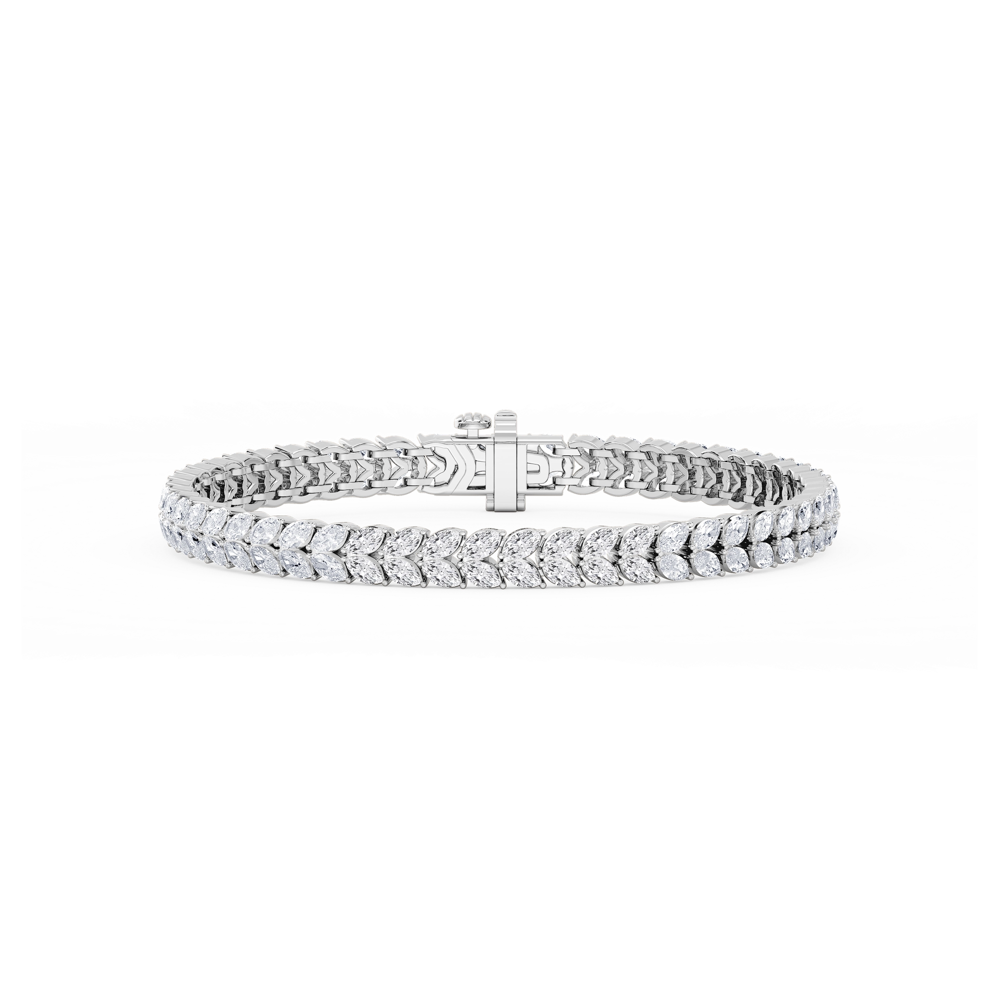 8 ⅓ ctw Marquise Lab Grown Diamond Tulip Bracelet  - 7 Inches
