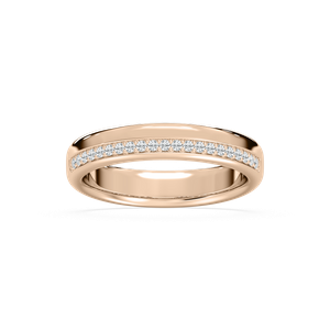 Adam Diamond Edge Band 4.8mm in Rose Gold