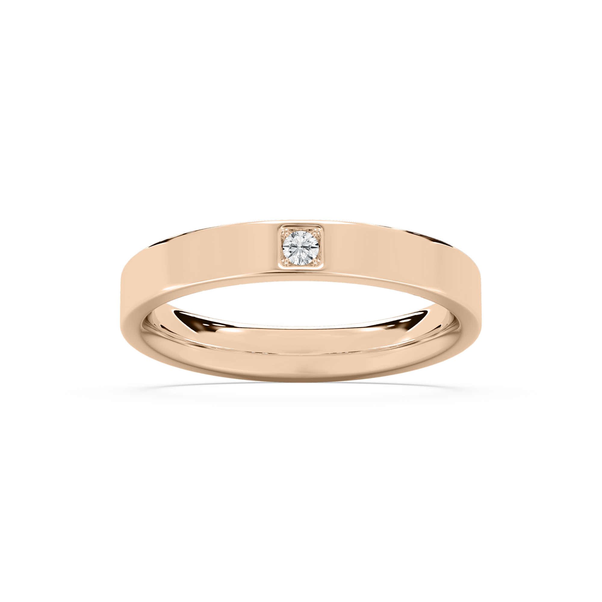 Alyssa Stackable Band in Rose Gold