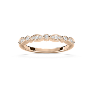Bria Wedding Band in Rose Gold