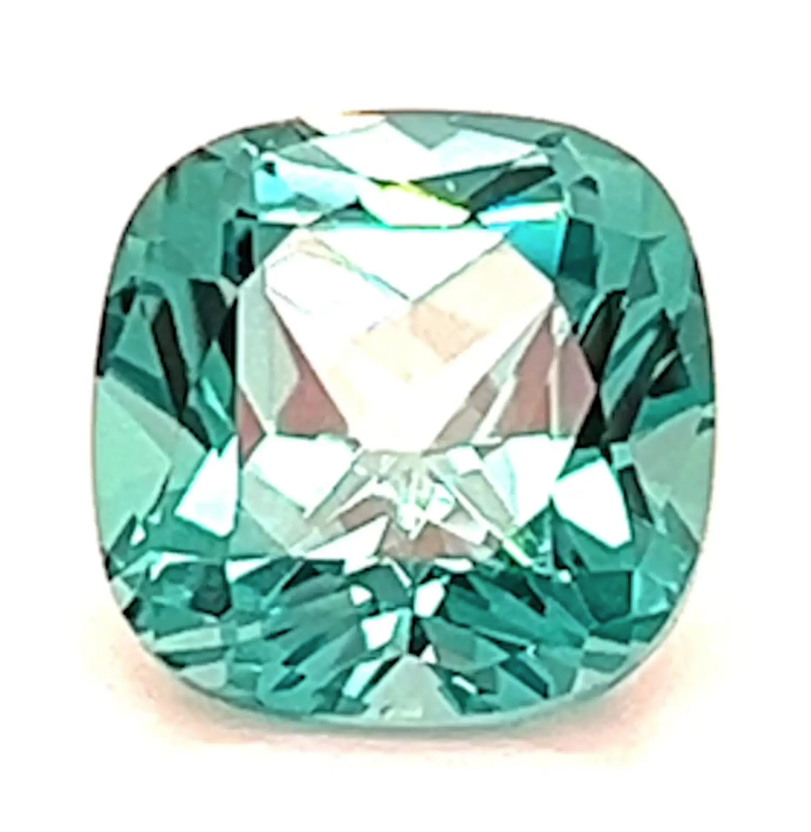 3.29 Carat Cushion Cut Lab-Created Chrysoberyl Peridot