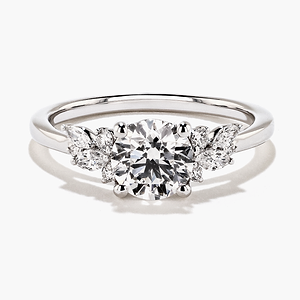 Clover Engagement Ring - Round Cut 1.06ct Lab Grown Diamond (RTS)