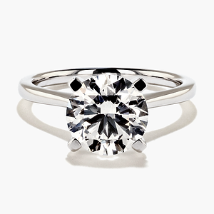 Dior Solitaire Stackable Engagement Ring - Round Cut 2.69ct Lab Grown Diamond (RTS)