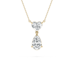 Double Charm Pendant in Yellow Gold