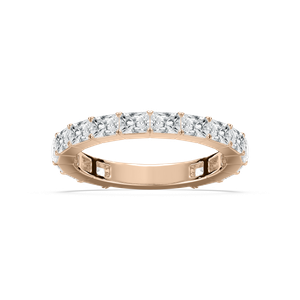 East West Radiant Eternity Ring in Rose Gold