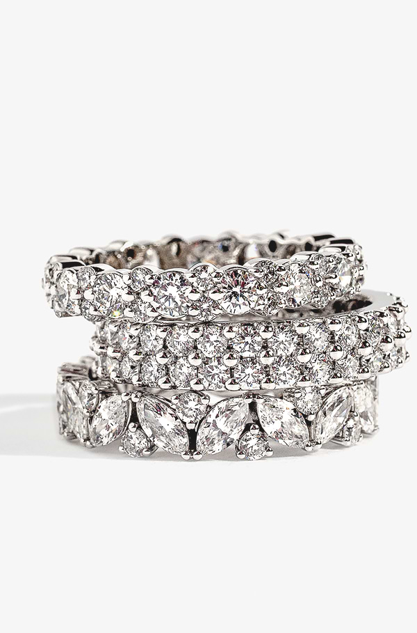 lab grown diamond eternity band collection