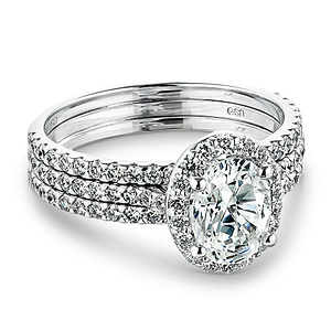  Two band wedding set
