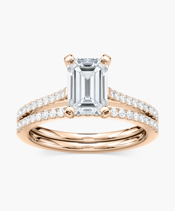 Idyllic Stackable Ring Set in Rose Gold | Miadonna