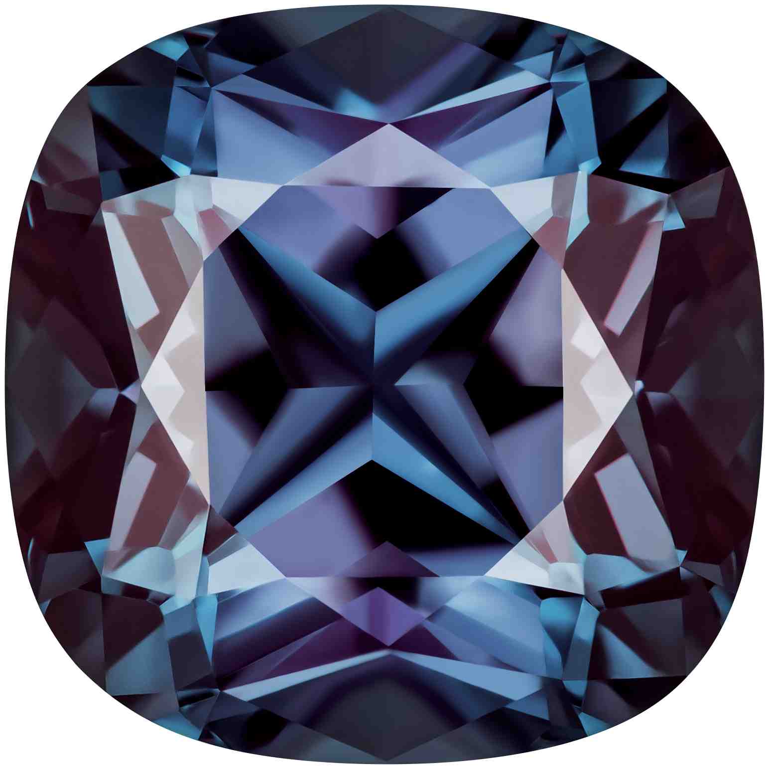 4.69 Carat Cushion Cut Lab-Created Alexandrite