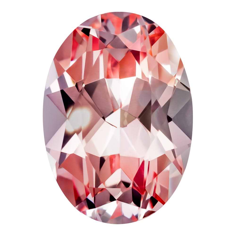 0.60 Carat Oval Cut Lab-Created Champagne Sapphire