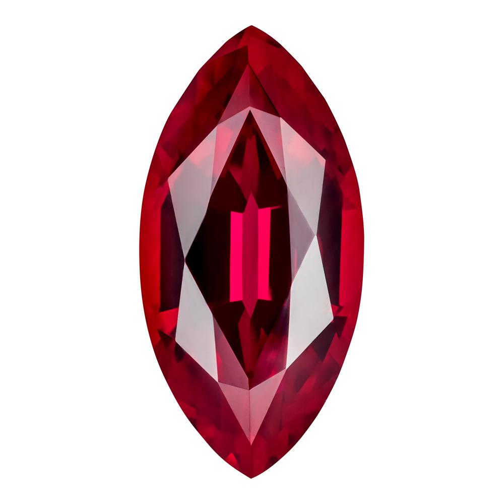 1.40 Carat Marquise Cut Lab-Created Ruby