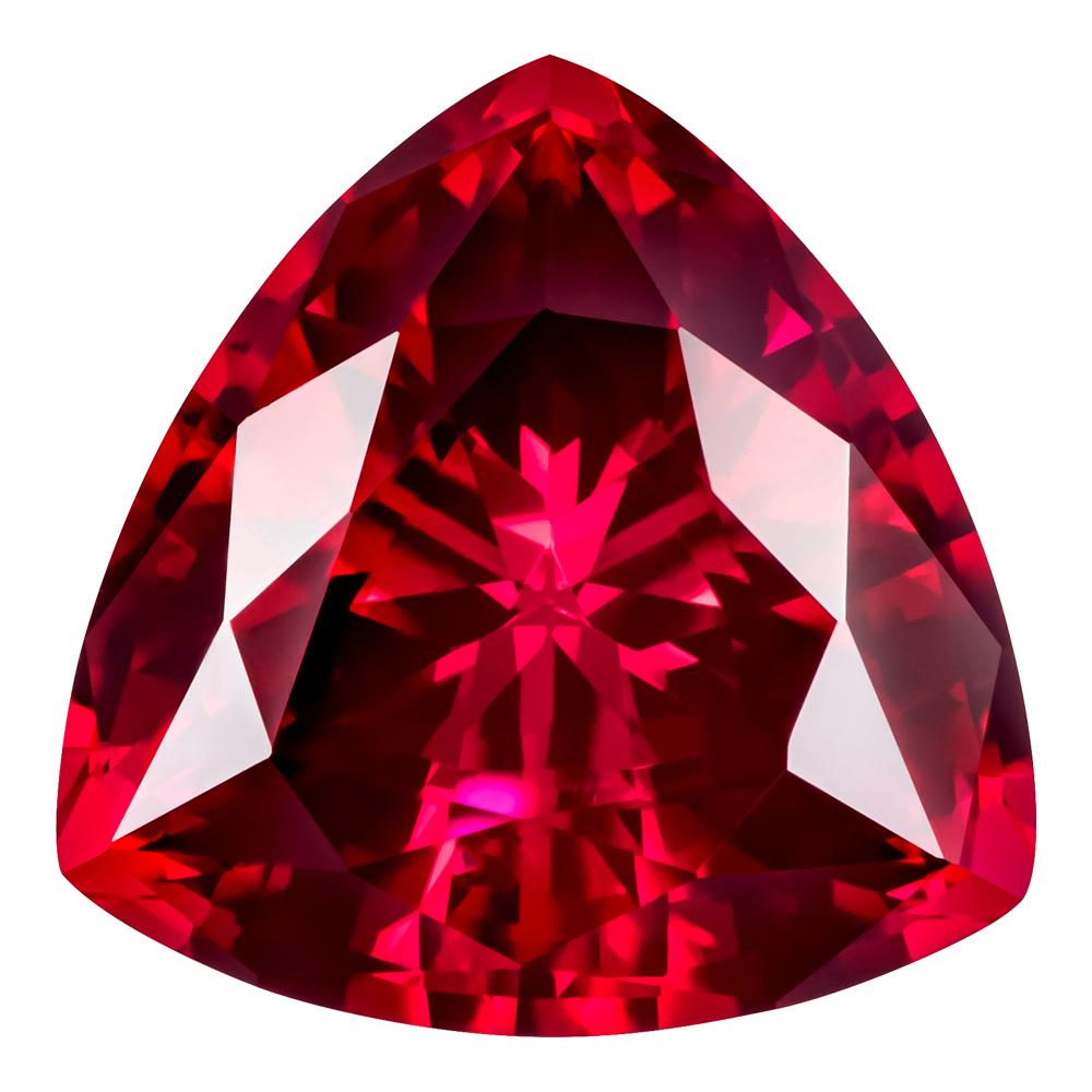 1.80 Carat Trilliant Cut Lab-Created Ruby