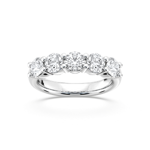 Shown in 14K White Gold