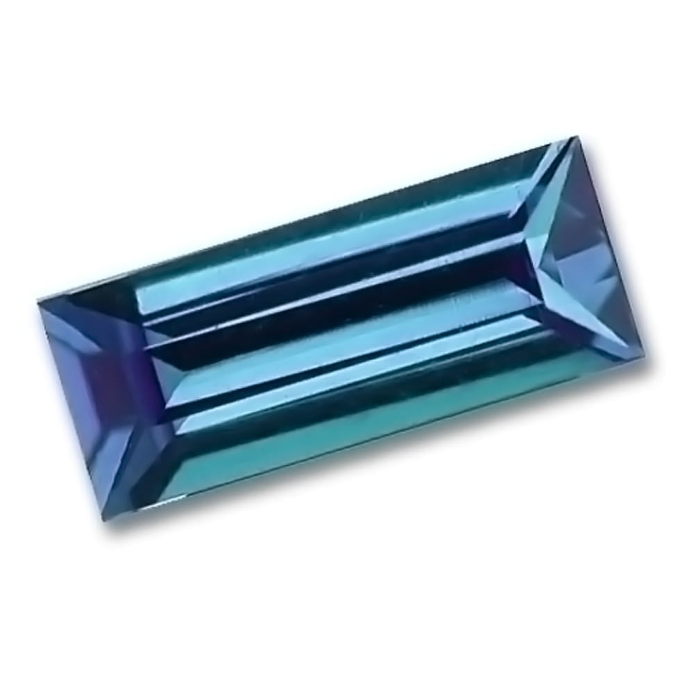 0.40 Carat Baguette Cut Lab-Created Alexandrite