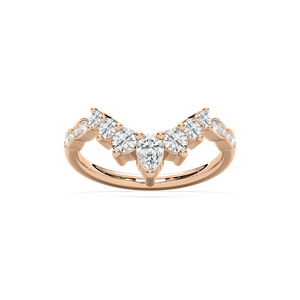 Laci Wedding Band in Rose Gold