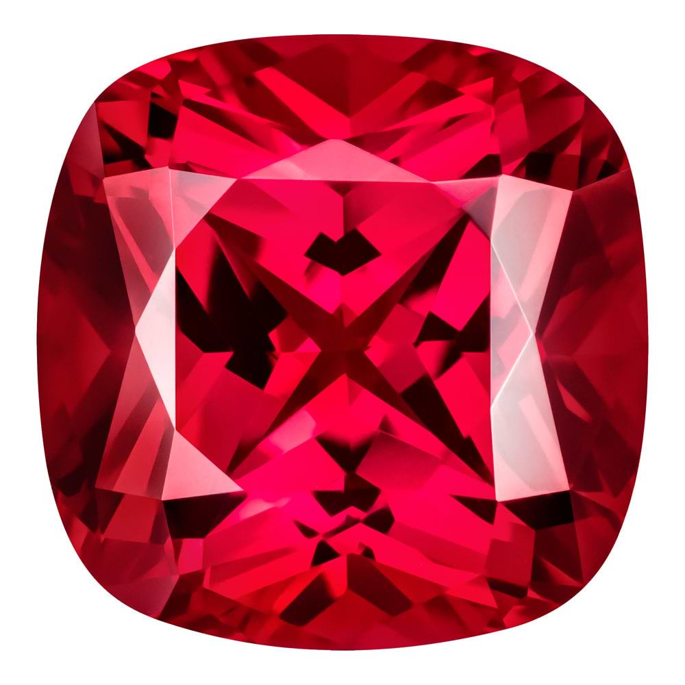 3.50 Carat Cushion Cut Lab-Created Ruby
