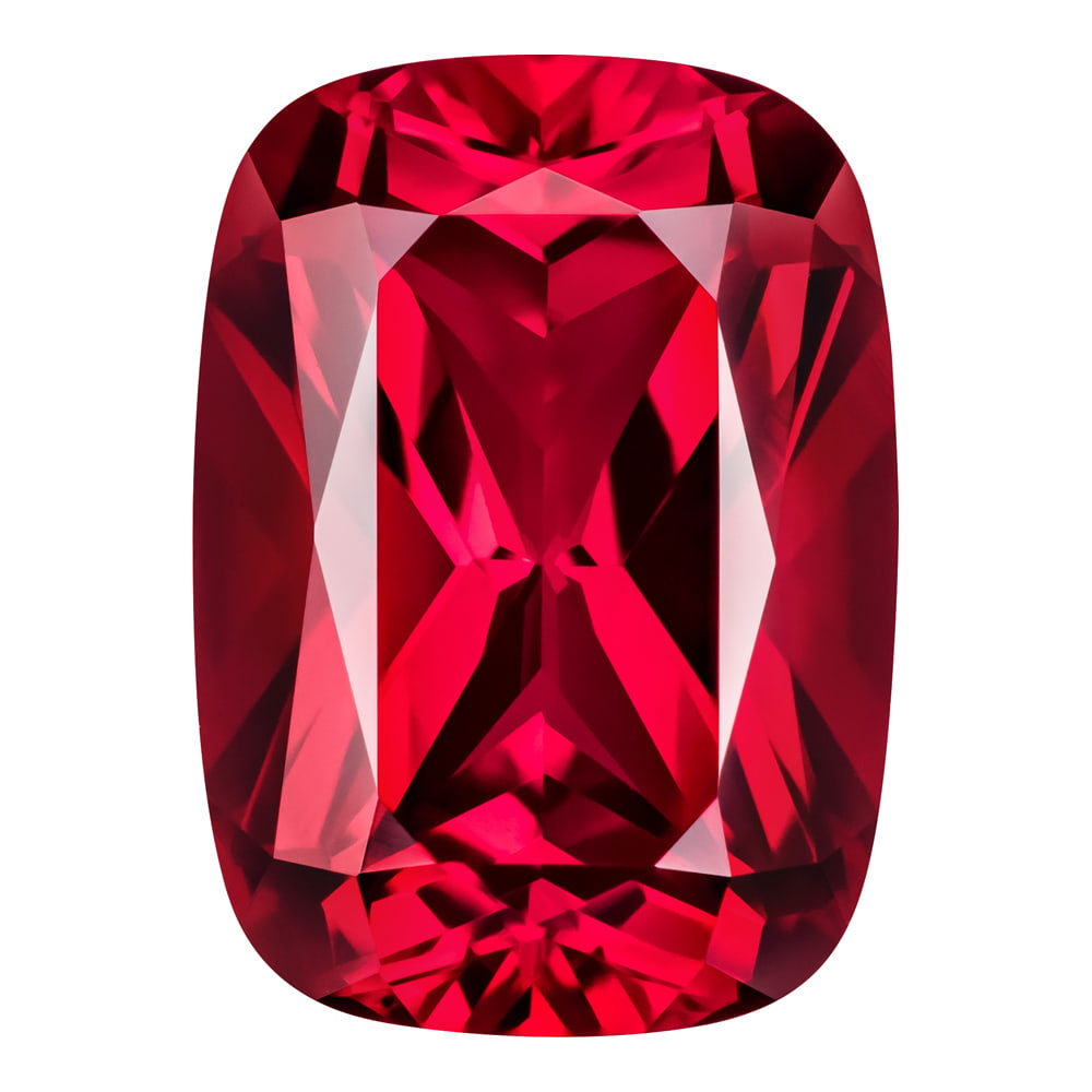 6.14 Carat Cushion Cut Lab-Created Ruby