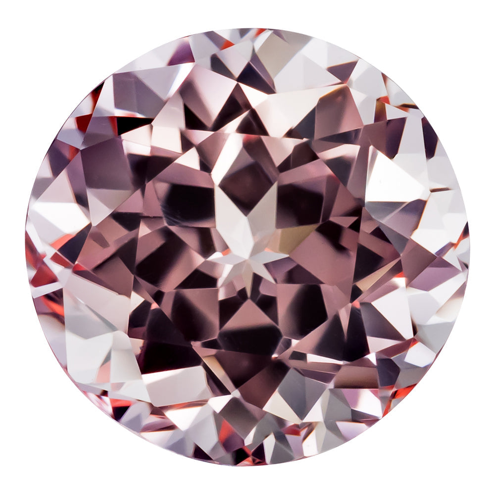 0.35 Carat Round Cut Lab-Created Pink Champagne Sapphire