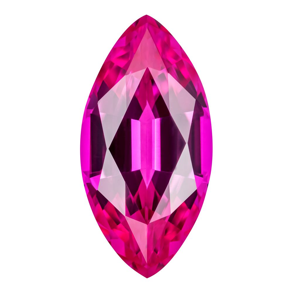 0.50 Carat Marquise Cut Lab-Created Pink Sapphire